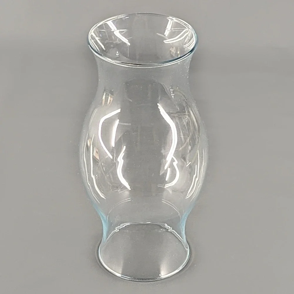 Clear Glass Hurricane Lamp Chimney Shade Replacement 8.75 Inch Flared Rim